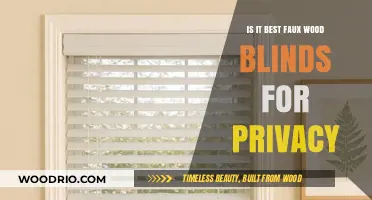 Enhancing Privacy with Style: The Faux Wood Blinds Advantage