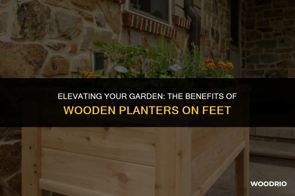 is it best to have a wooden planter on feet