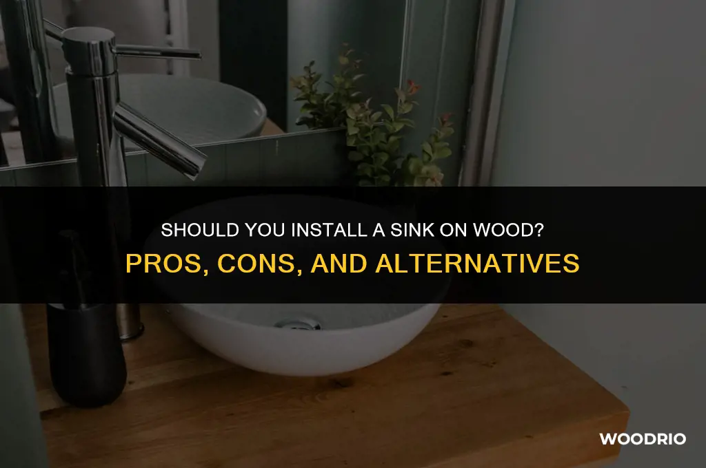 is it best to install a sink on wood