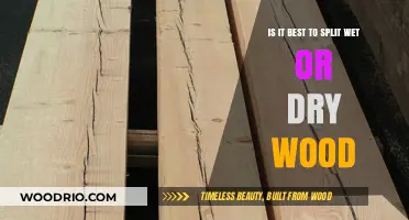 Splitting Wood: The Great Debate - Wet vs. Dry