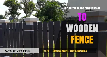 Enhancing Durability: Cement Board vs. Traditional Wooden Fence