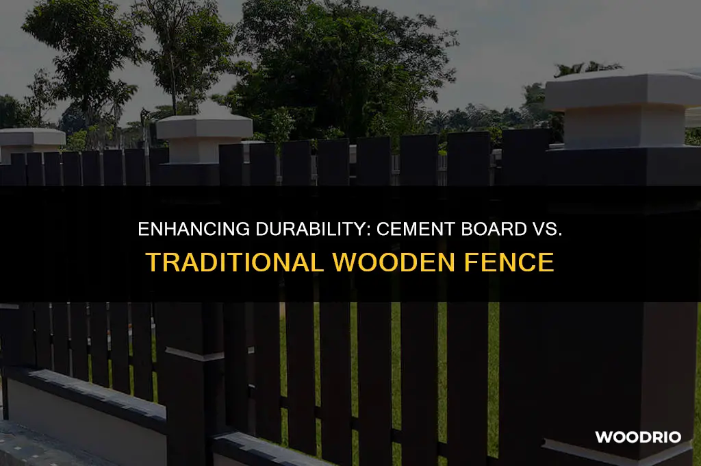 is it better to add cement board to wooden fence
