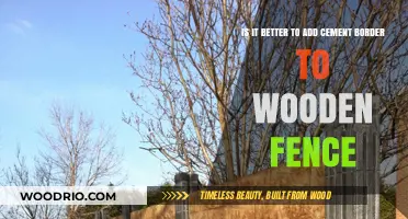 Enhancing Durability: Cement Borders for Wooden Fences - Pros and Cons