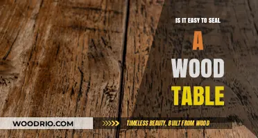 Sealing a Wood Table: Simple Steps or Complex Process?