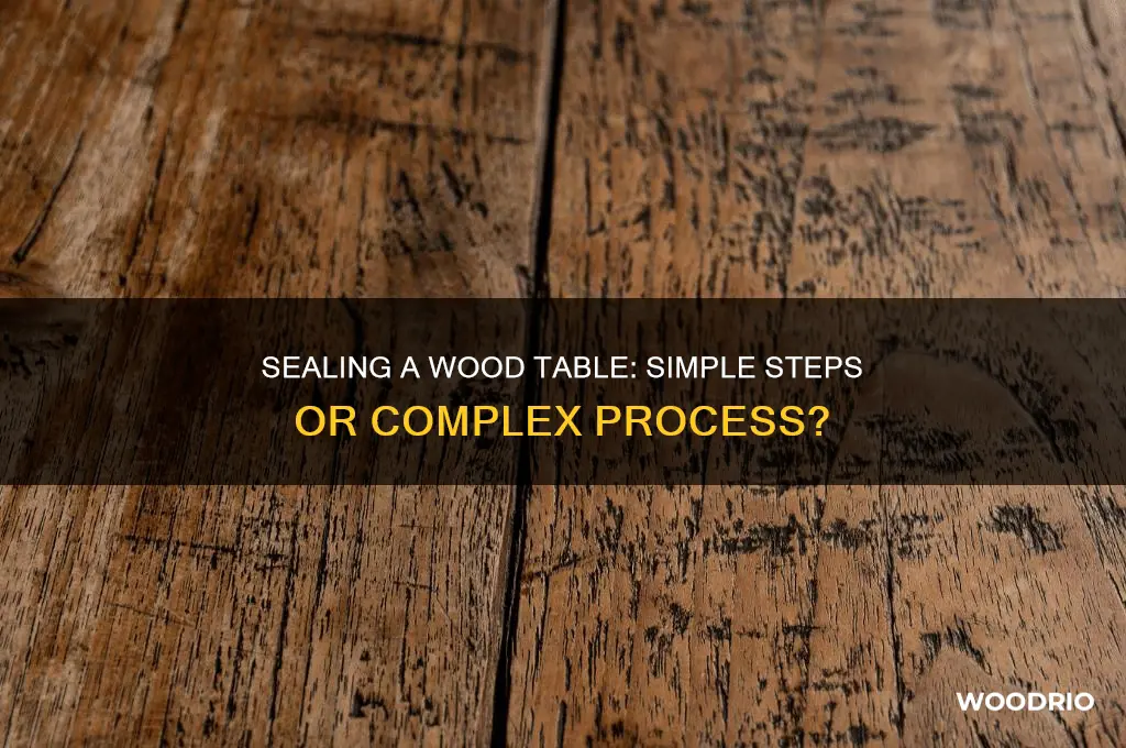 is it easy to seal a wood table