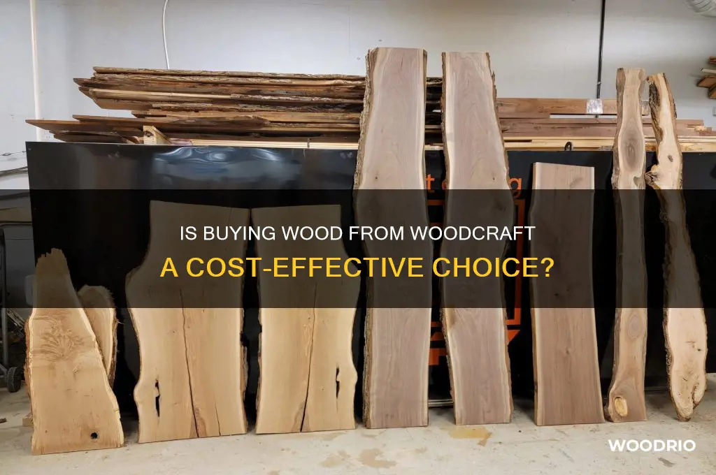 is it efficeint to buy wood from woodcraft