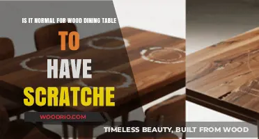 Scratches on Wood Dining Tables: Normal Wear or Cause for Concern?