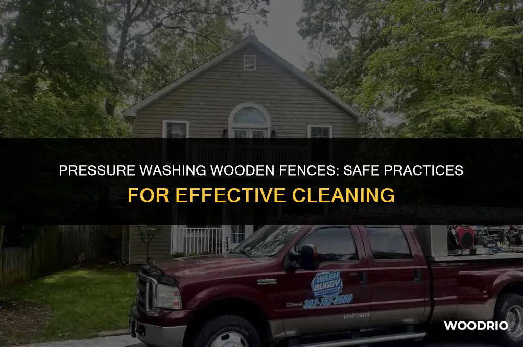 is it safe to pressure wash wooden fence