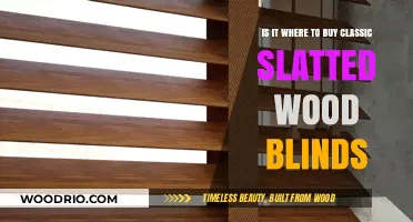 Where to Buy Classic Slatted Wood Blinds: A Comprehensive Guide