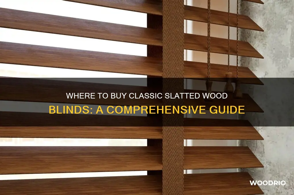 is it where to buy classic slatted wood blinds
