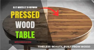 Refinishing Pressed Wood Tables: Cost-Effective Upgrade or Waste of Time?
