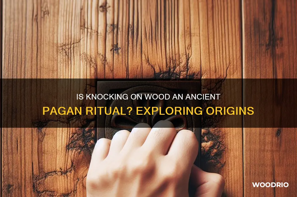 is knock on wood an old pagan ritual