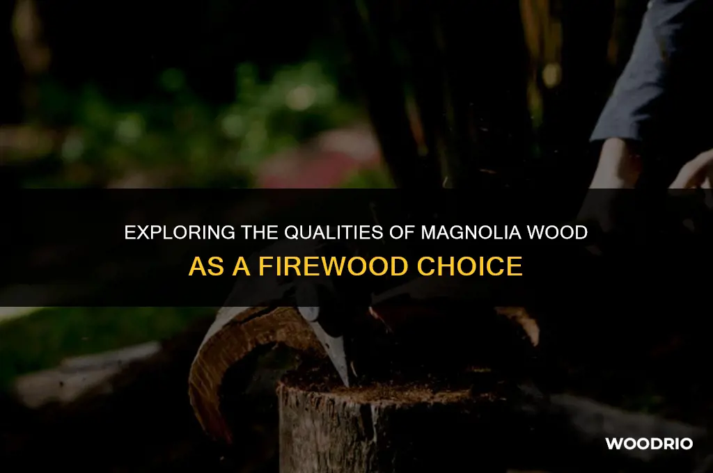 is magnolia wood good for burning