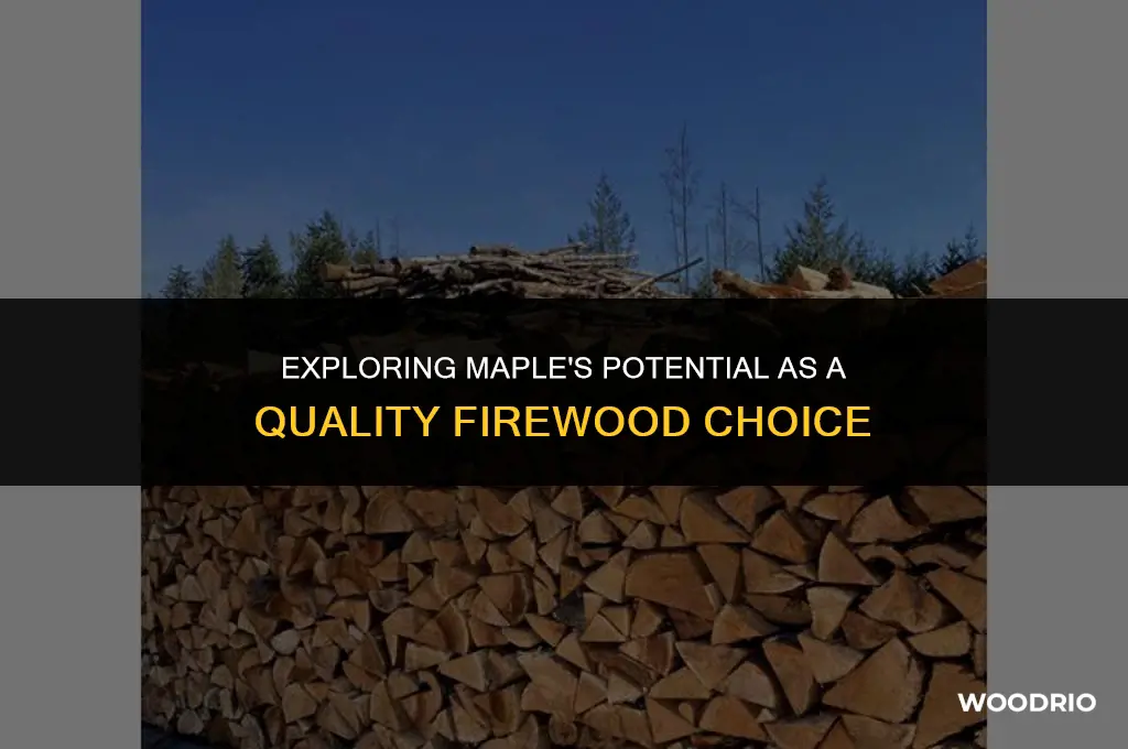 is maple a good burning wood