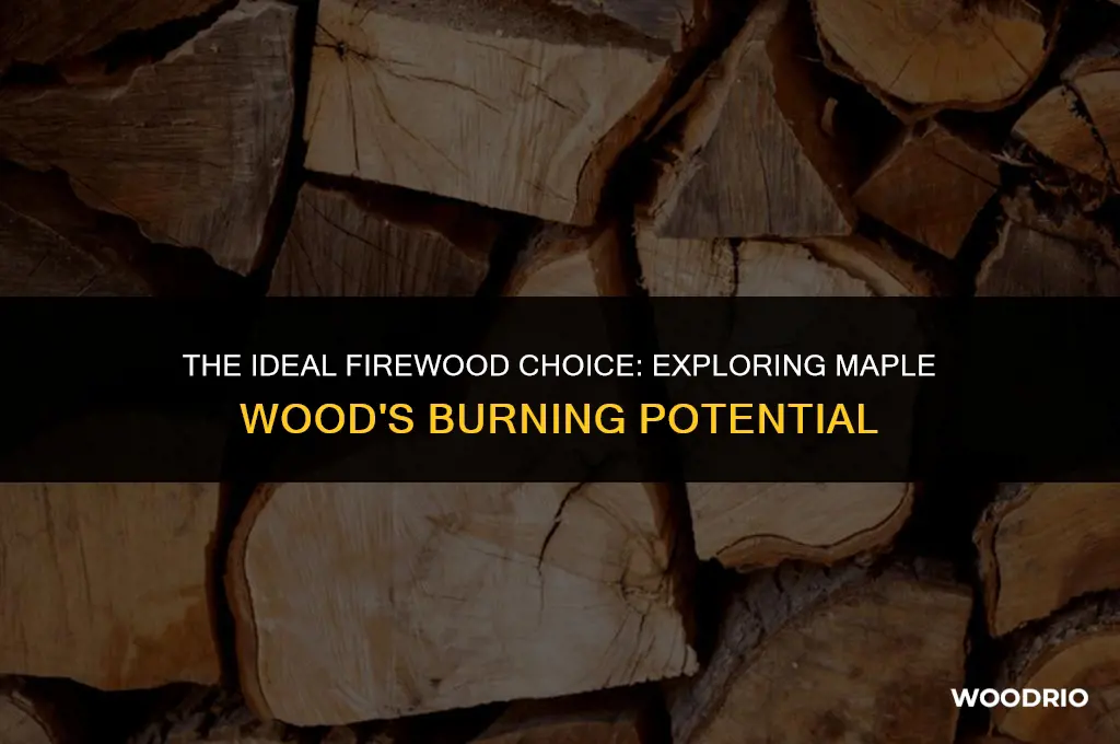 is maple wood good for firewood