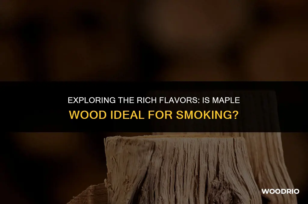 is maple wood good for smoking