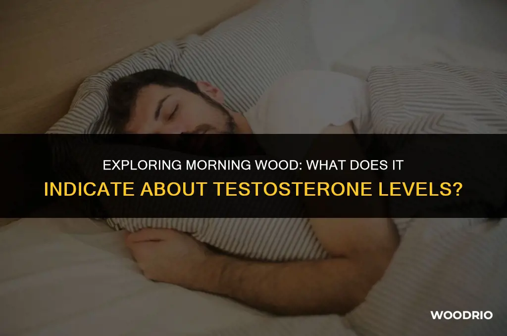 is morning wood a sign of good testosterone
