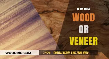 Wood or Veneer: How to Identify Your Table's True Material