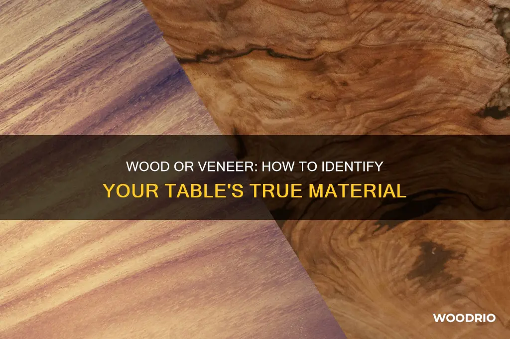 is my table wood or veneer