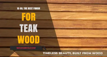 Teak Wood Finishing: Is Oil the Optimal Choice?