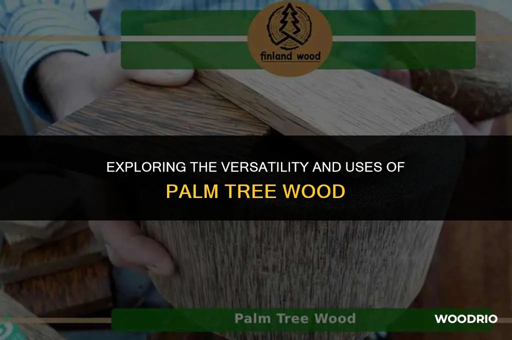 is palm tree wood good for anything