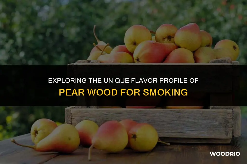 is pear wood good for smoking
