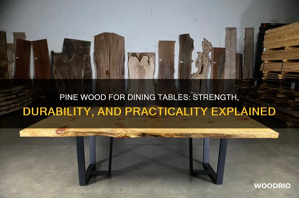 is pine strong wood for dining table