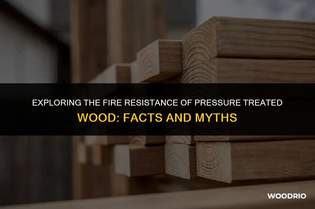 is pressure treated wood fire resistant