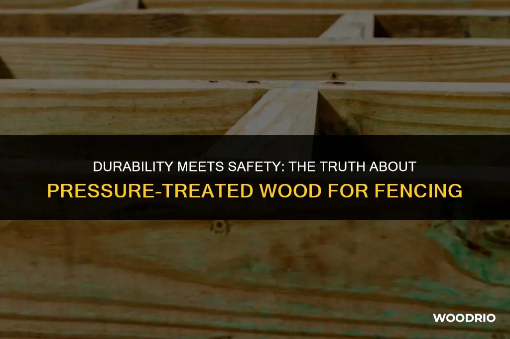 is pressure treated wood safe for fence post