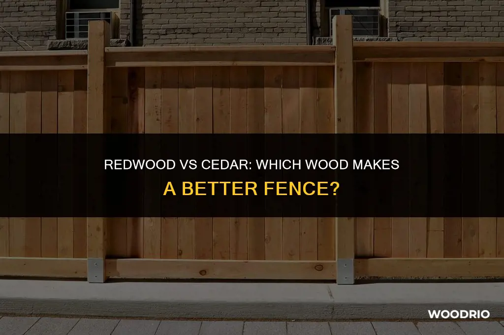 is red wood fence better than cedar wood