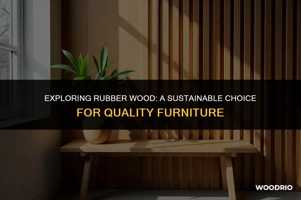 is rubber wood good for furniture