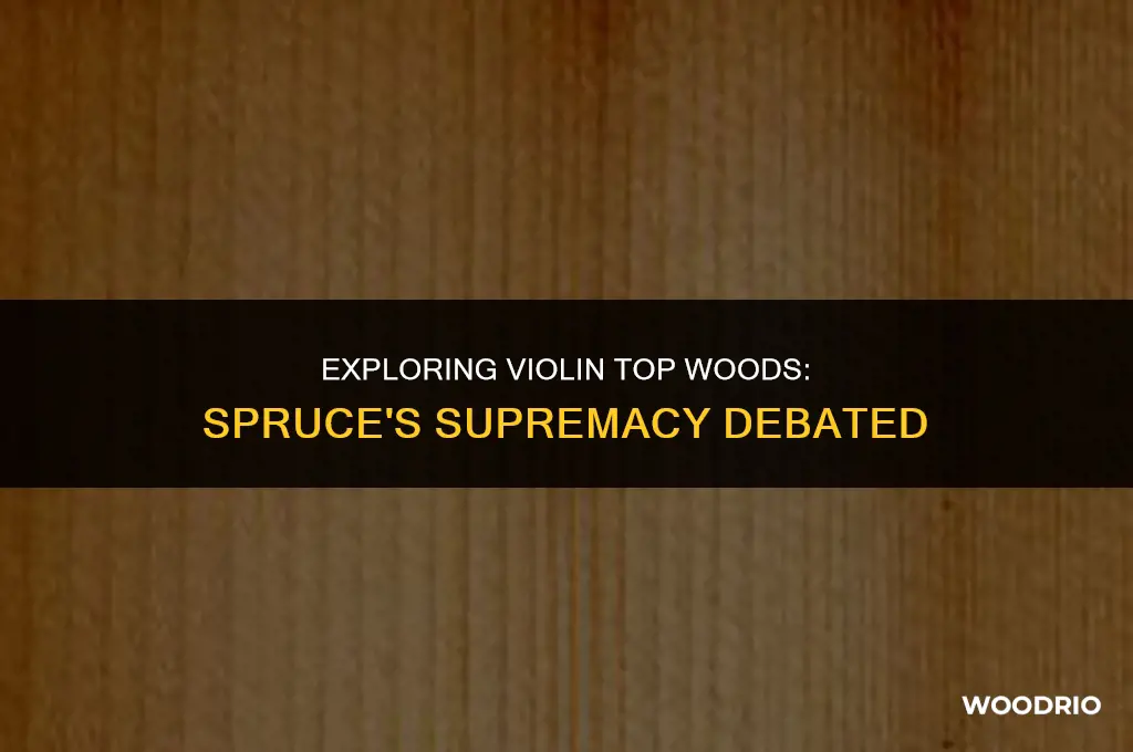 is spruce the only or best wood for violin tops