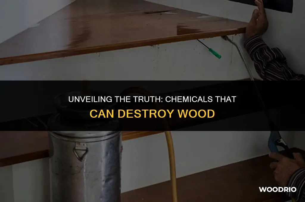 is there a chemical that will destroy wood