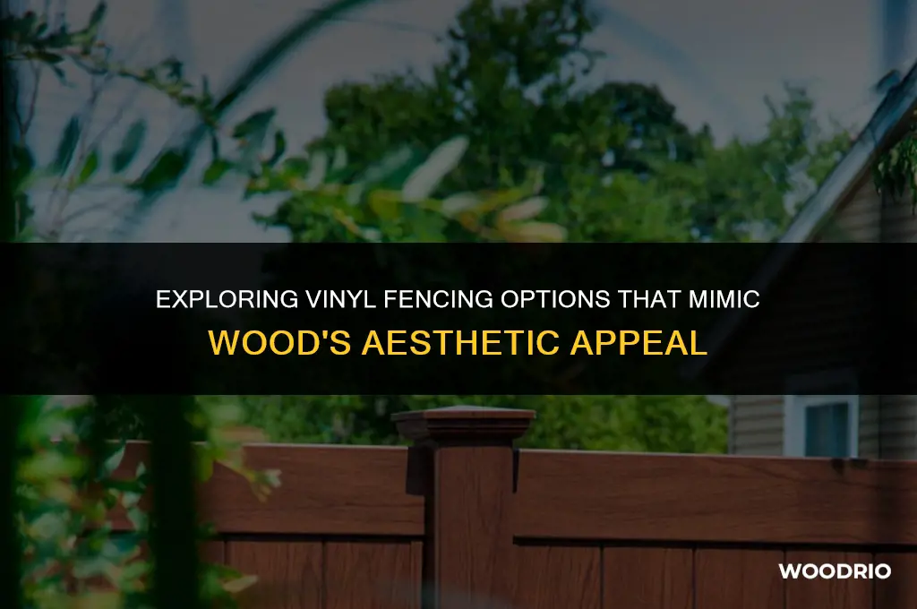 is there vinyl fencing that looks like wood