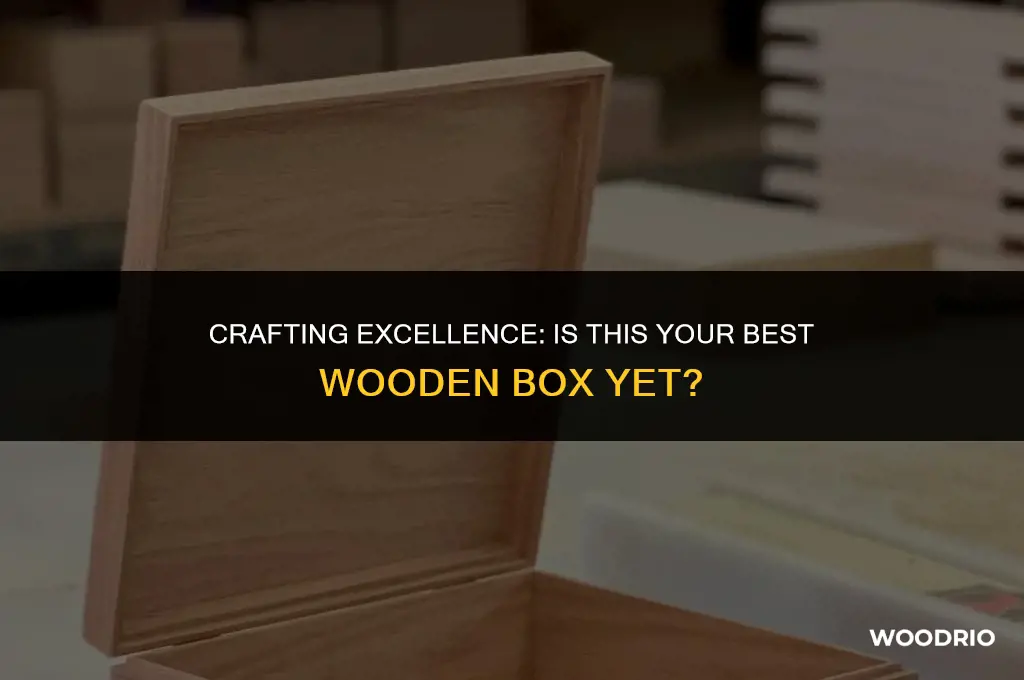 is this your best wooden box