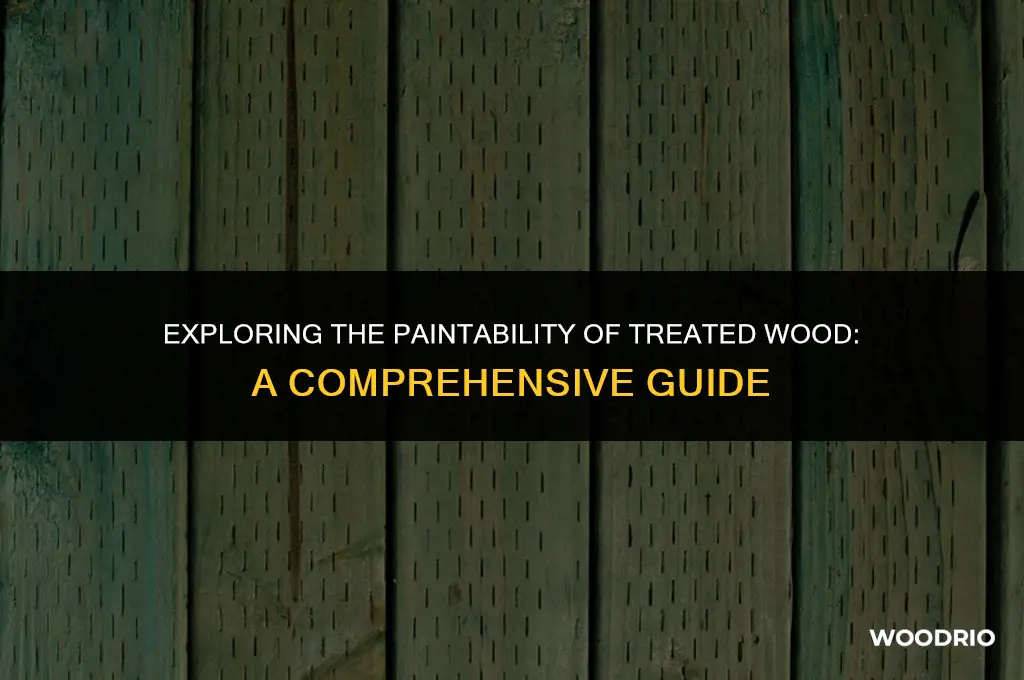 is treated wood paintable