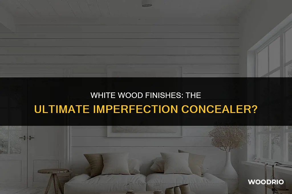 is white the best for not showing imperfections in wood
