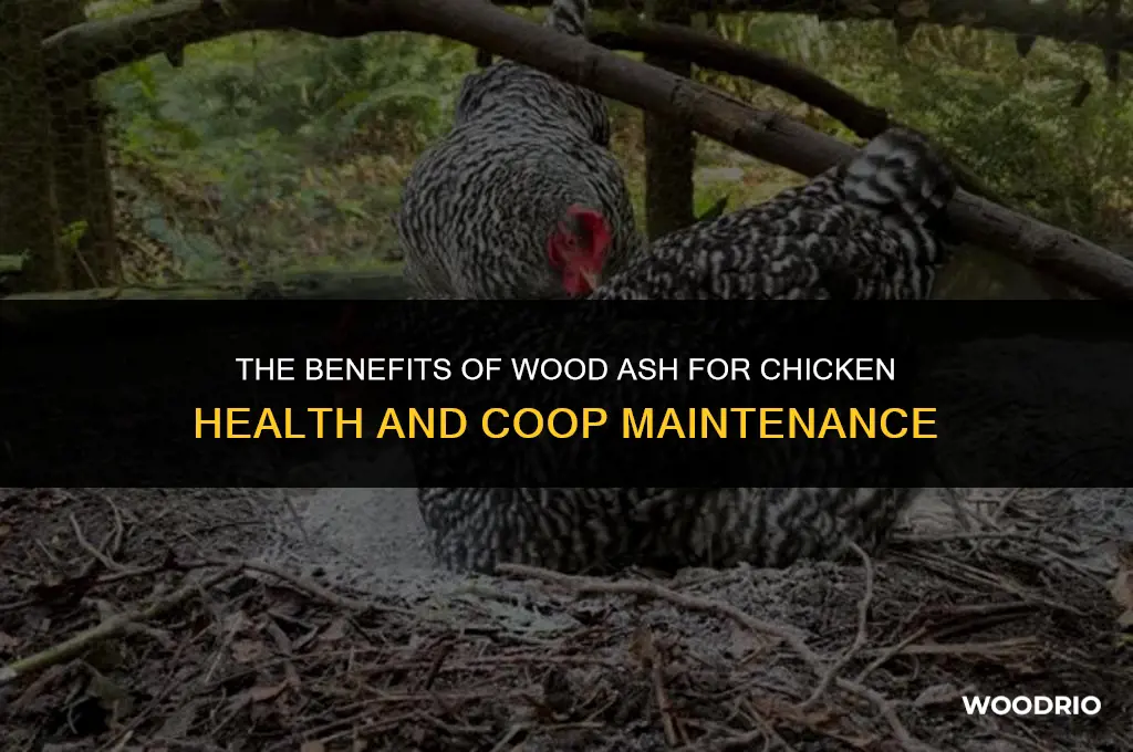 is wood ash good for chickens
