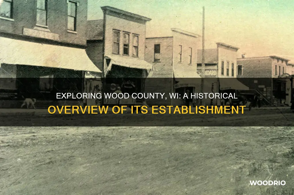 is wood county wi old or newly establsihed