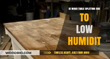 Prevent Wood Table Splitting: Understanding Low Humidity's Impact on Furniture