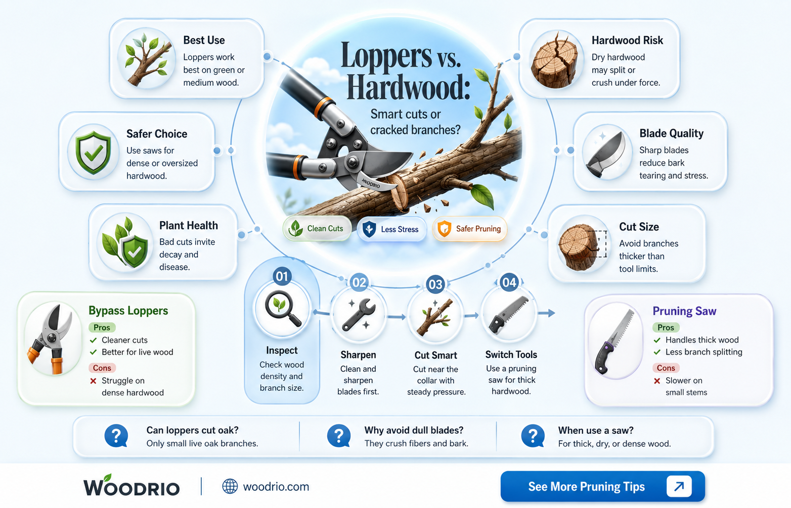 are loppers good for hard wood