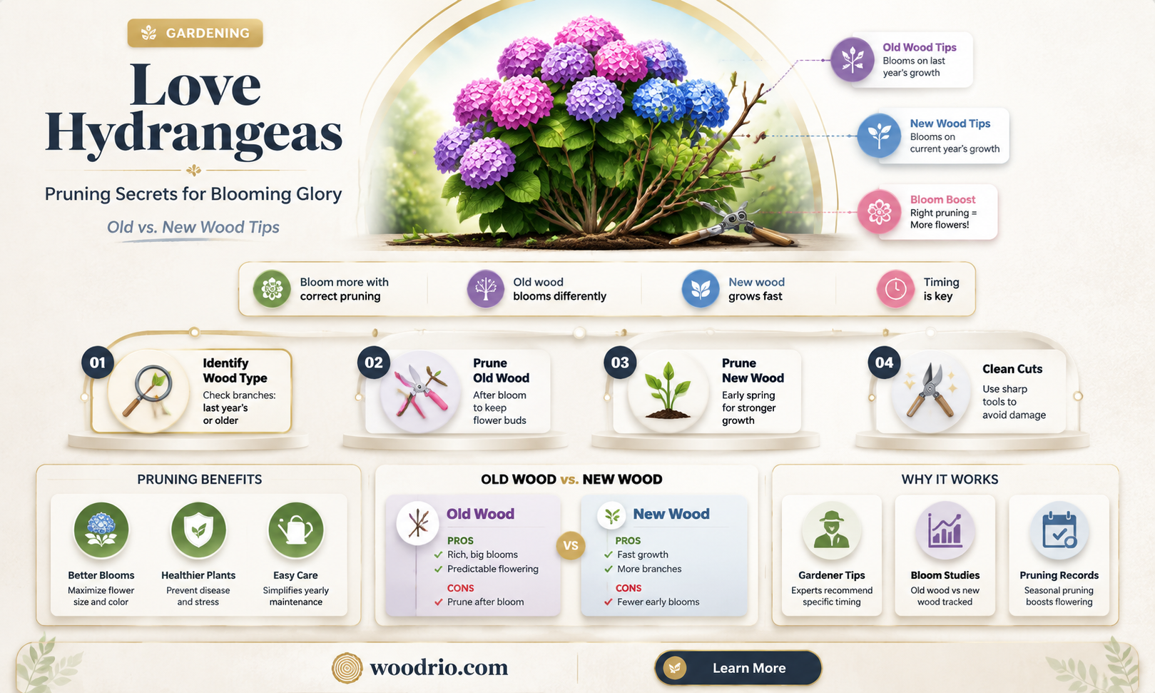 are love hydrangeas new or old wood