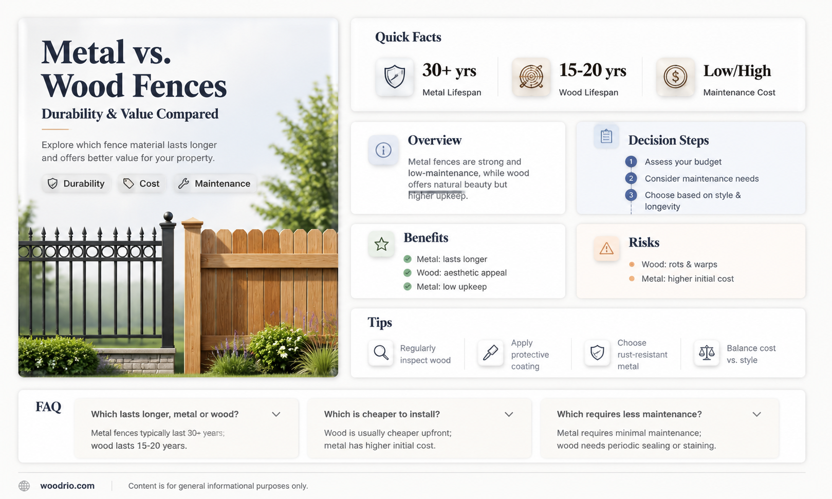 are metal fences better than wood