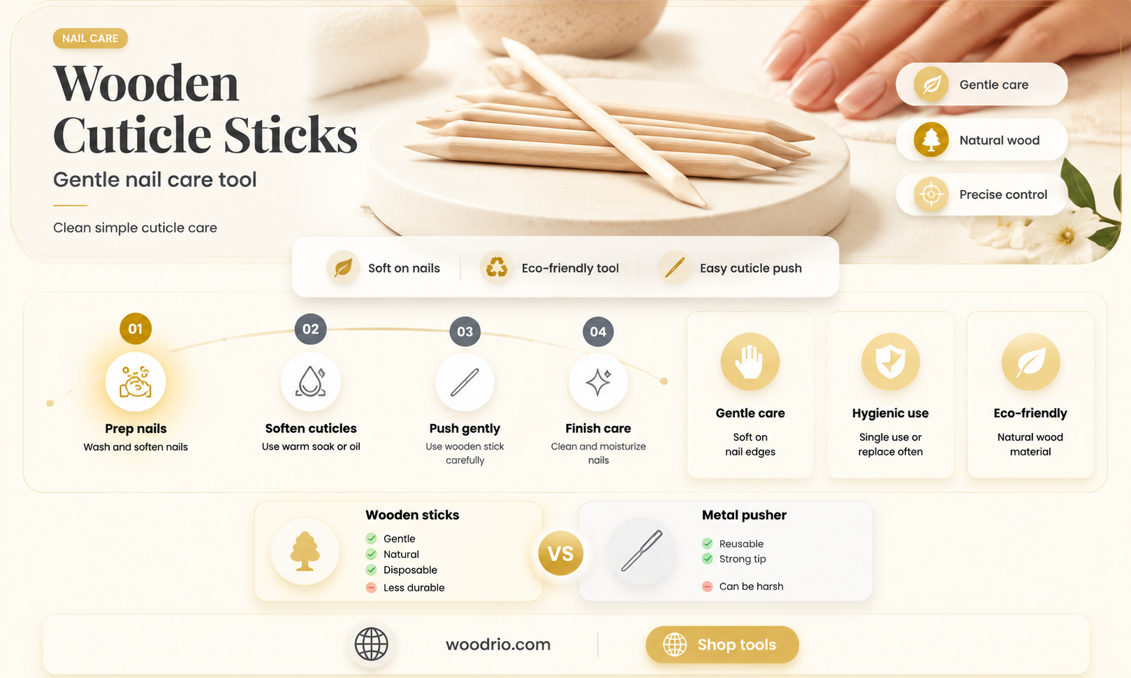 are wooden cuticle sticks good for nails