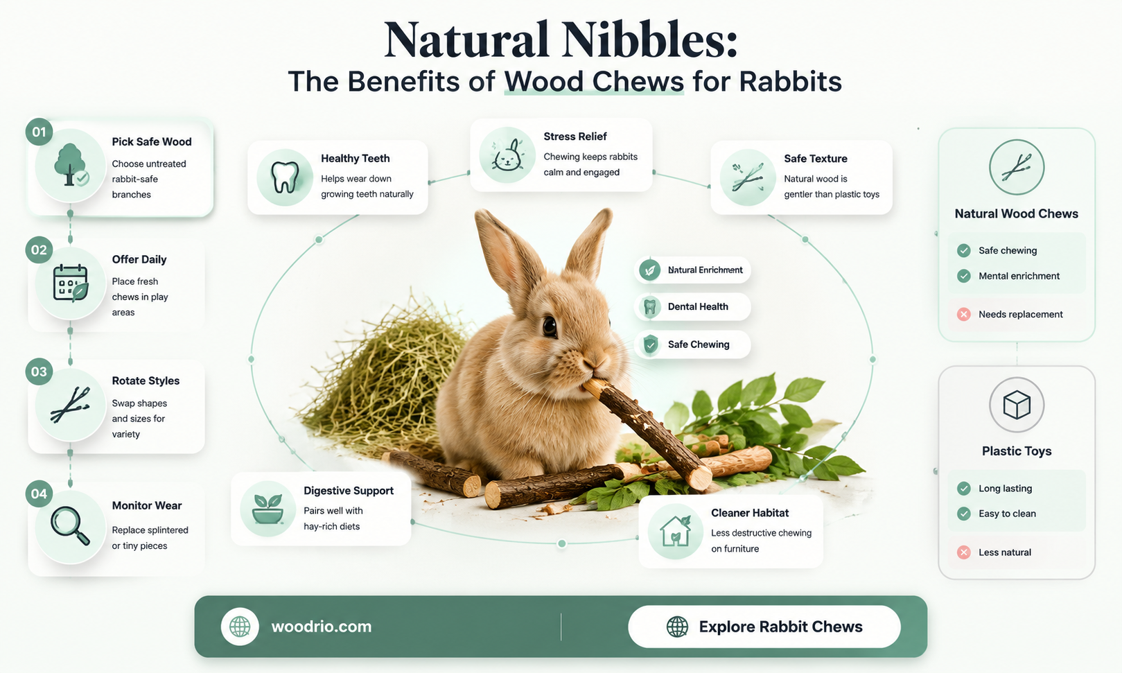 are wood chews good for rabbits