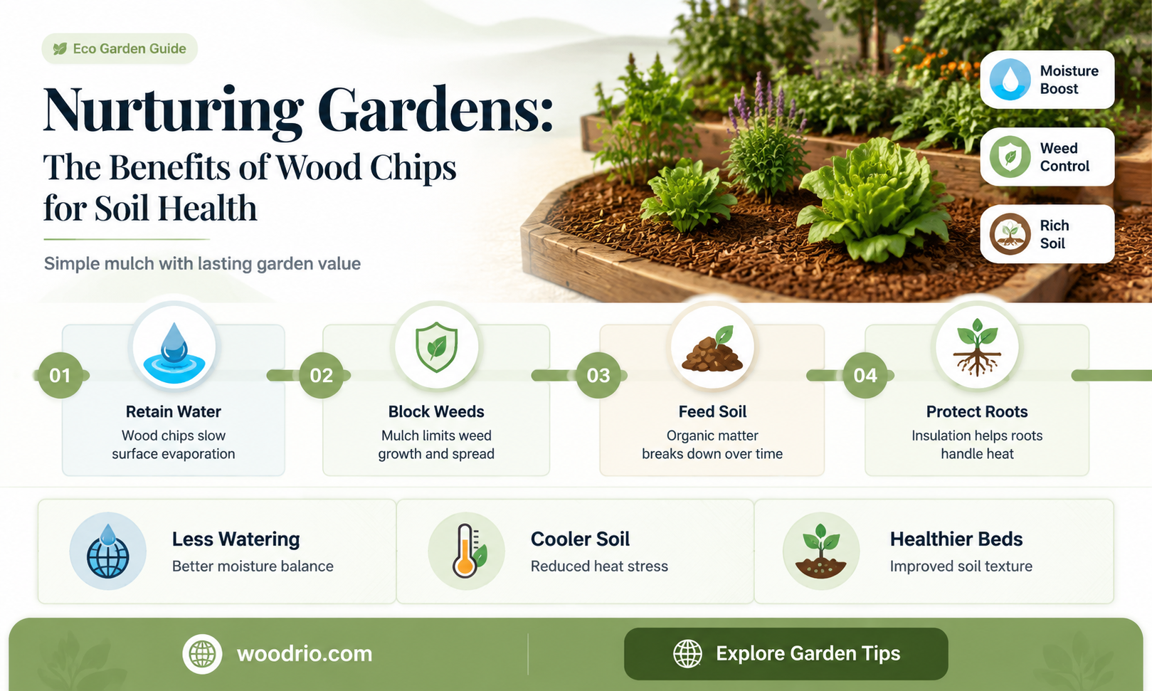 are wood chippings good for soil