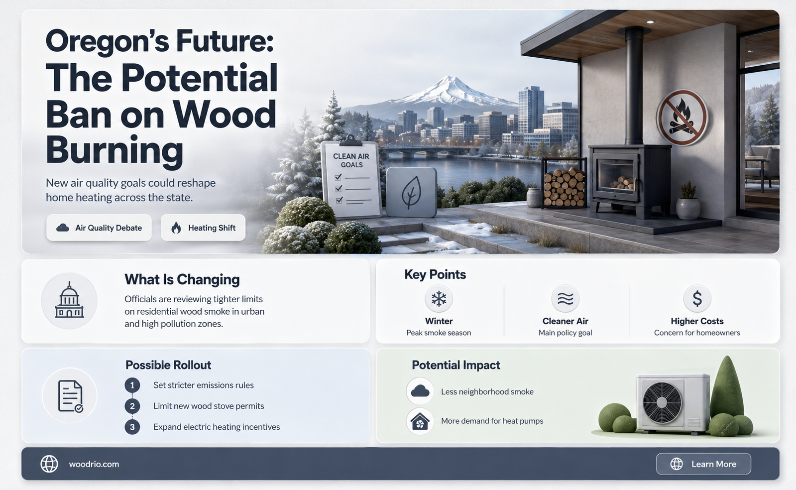 are there plans to make wood burning illegal in oregon