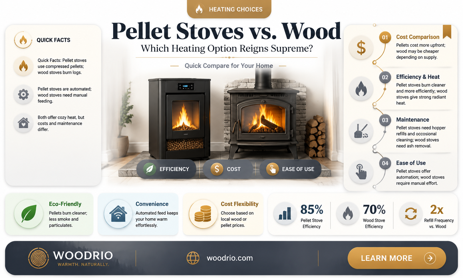 are pellet stoves better than wood