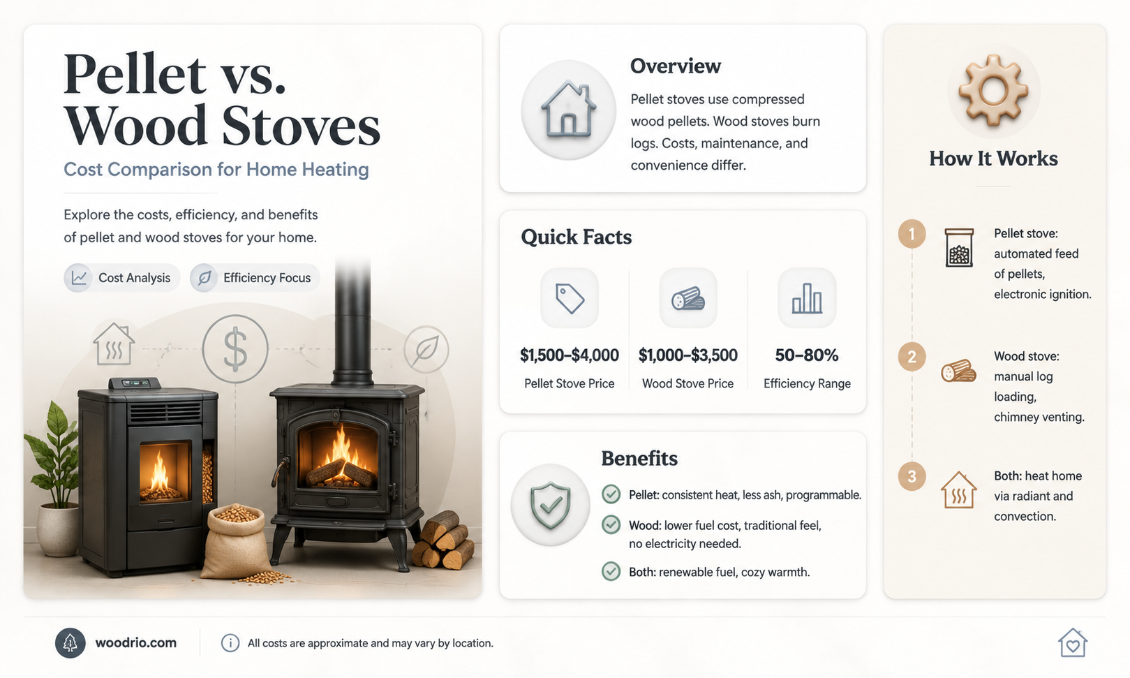 are pellet stoves cheaper than wood stoves