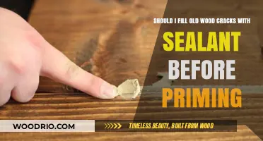 Sealant for Old Wood Cracks: Prime First or Fill First?